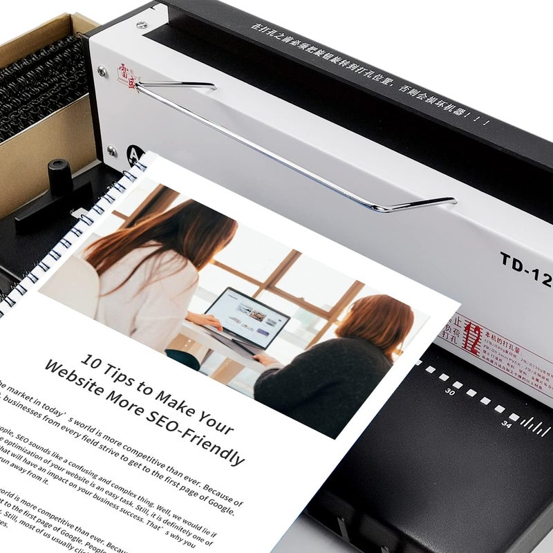 Rayson Double Loop Binding Wires 9/16 Inch - 3 to 1 Pitch Wire Binding Capacity 120 Sheets, 11 inch Length, 32-Loop Black Wire Ring Pack of 100 to Bind Reports and Projects - Image 2